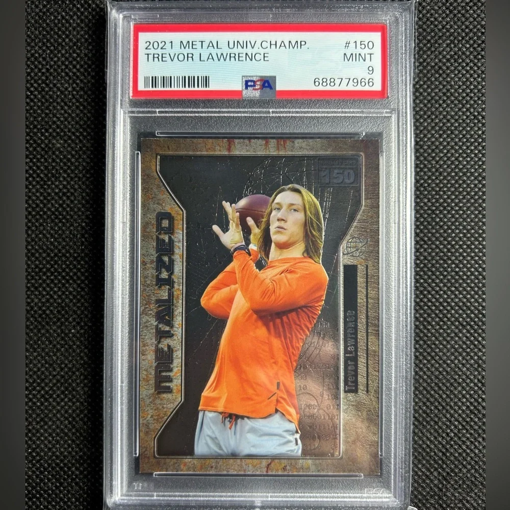 2021 Metal Universe Champions Metalized #150 Trevor Lawrence Rc Rookie PSA 9 MT - Picture 1 of 2